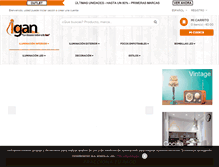 Tablet Screenshot of igan-iluminacion.com